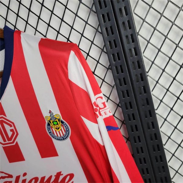 Puma Men's Chivas Home Long Sleeve Football Jersey 24-25 - Image 4