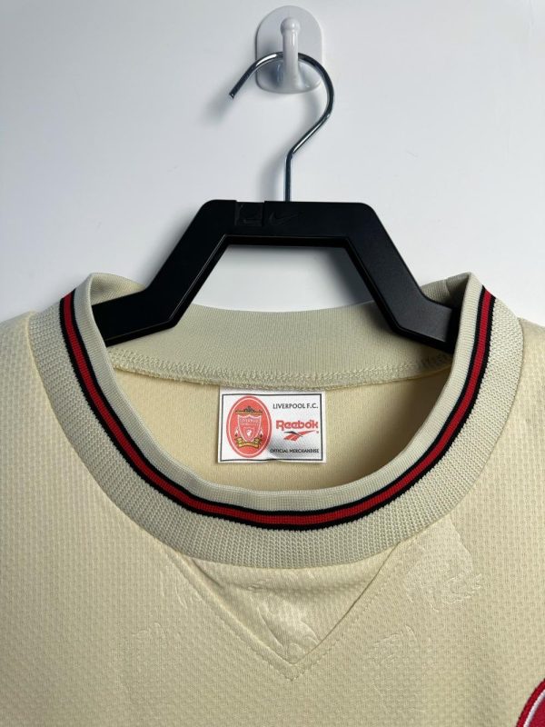 Retro Liverpool Away Football Jersey Long Sleeve 1996/1997 - Image 3