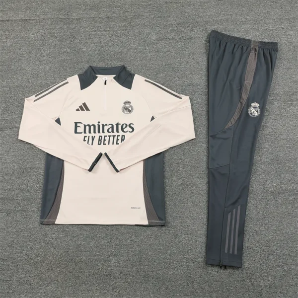 Real Madrid Zipper Sweatshirt Kit(Top+Pants) 2024-25 - Image 3