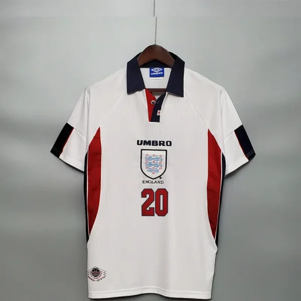 1998 England World Cup Home Retro Jersey - Image 10