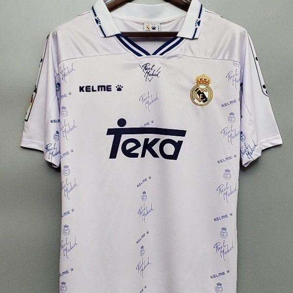 Real Madrid Retro Jersey Home Shirt 1994-96 - Image 2