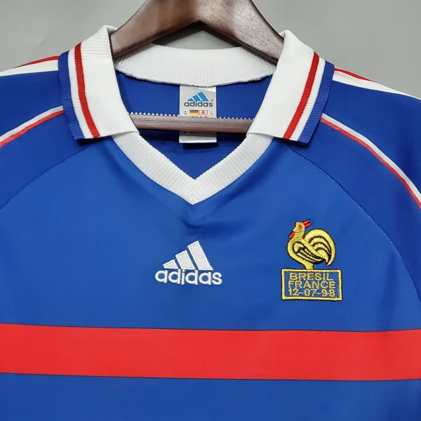 1998 France Retro Jersey Home World Cup - Image 6