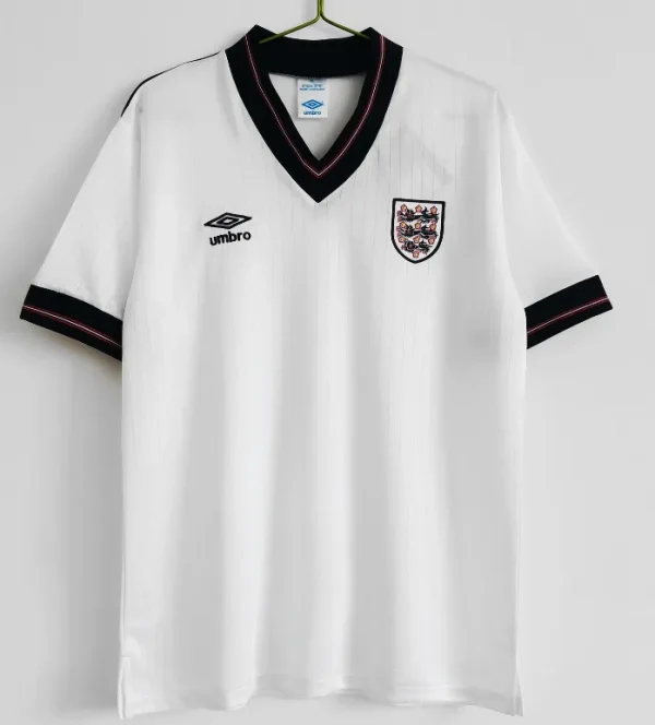 1984/87 England Retro Soccer Jersey Home Replica - Image 3