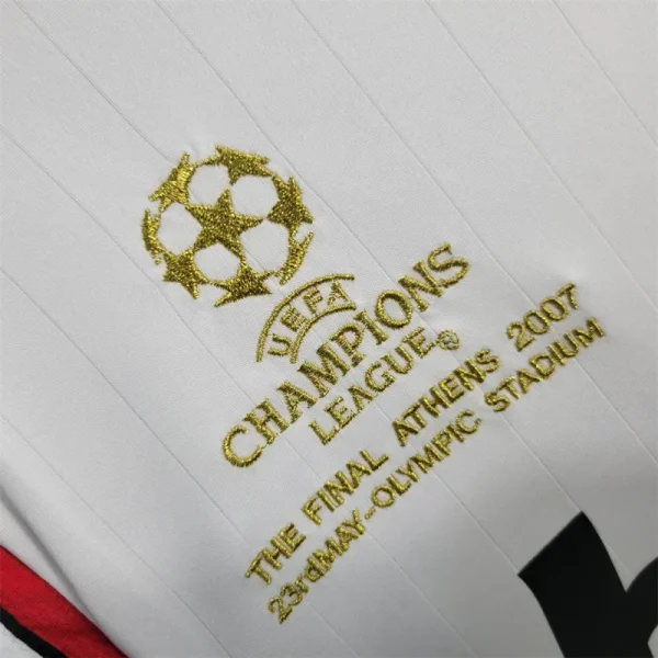 06-07 AC Milan UCL Final Retro Jersey Away Long Sleeve - Image 5