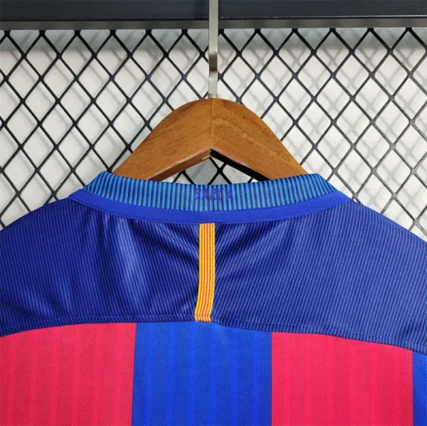 16-17 Barcelona Home Retro Jersey - Image 8