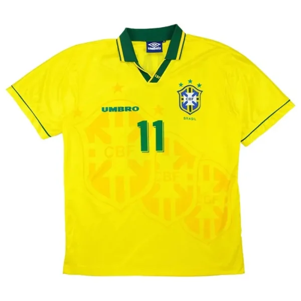 Brazil Retro Jersey Home World Cup 1994 - Image 3