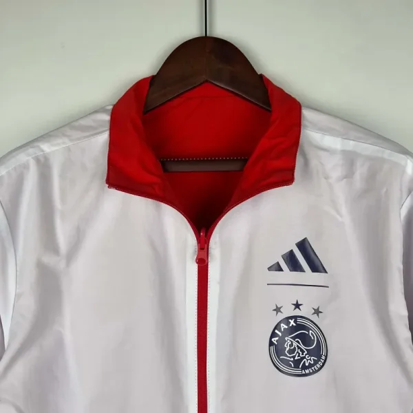 2023-2024 Ajax Reversible Windbreaker（Red-White）Soccer Jersey 1:1 Thai Quality - Image 7