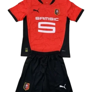 Kids Stade Rennais Home Kits Jersey+Short 2024-25