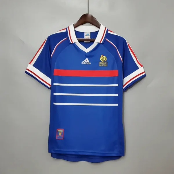 1998 France Retro Jersey Home World Cup - Image 4