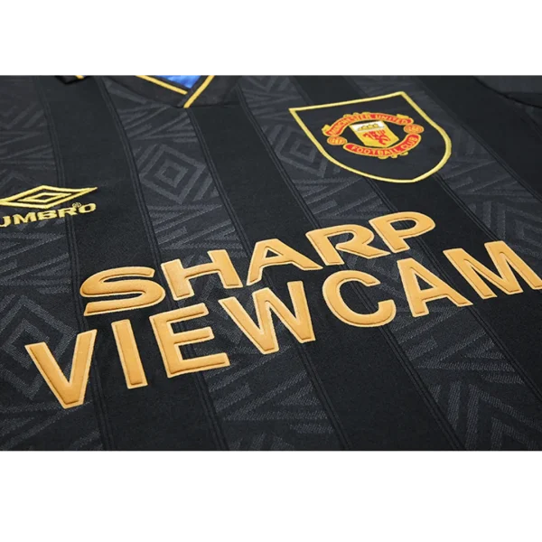 1993/95 Manchester United Retro Long Sleeve Away Jersey - Image 6