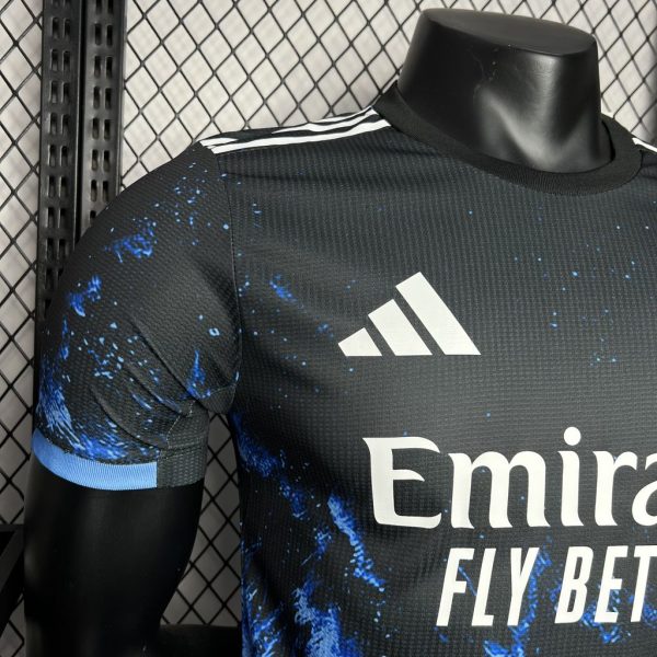 24-25 Real Madrid Ocean Blue Player Version Soccer Jersey - Image 6