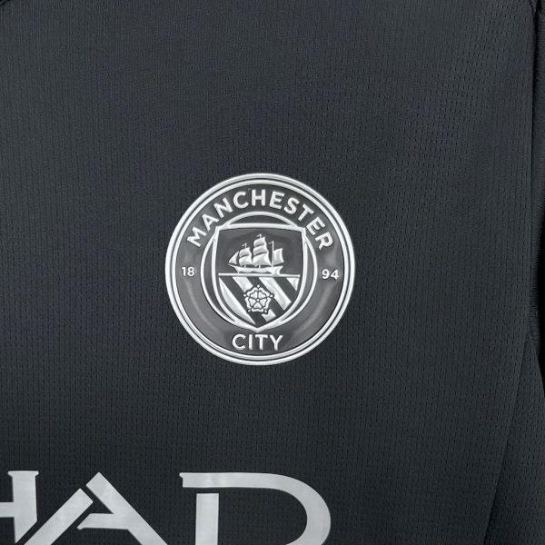 Manchester City Black 3th Away Football Shirt 2025/2026  Fan  Version - Image 4