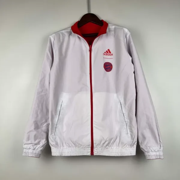 2023-2024 Bayern Munich Reversible Windbreaker （Red-white）Soccer Jersey 1:1 Thai Quality - Image 4