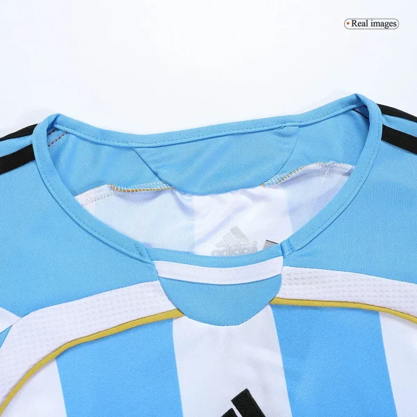 Retro Argentina Home Long Sleeve Jersey World Cup 2006 - Image 3