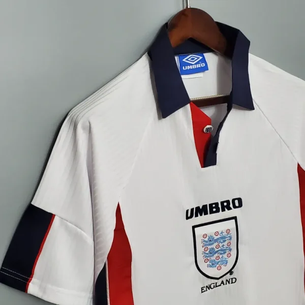 1998 England World Cup Home Retro Jersey - Image 5