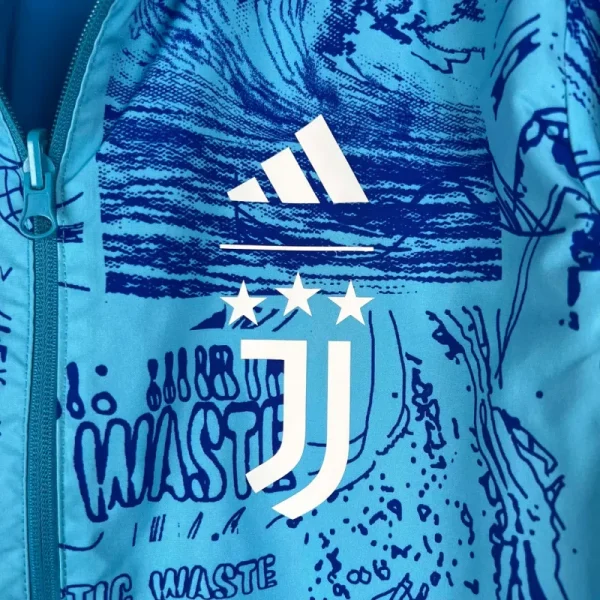 2023-2024 Juventus Reversible Windbreaker Blue Soccer Jersey 1:1 Thai Quality - Image 9