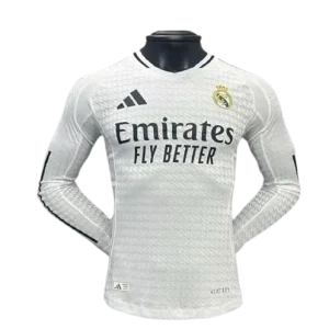 2024-25 Real Madrid Home Long Sleeve Jersey Player Version