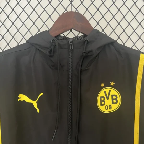 24-25 Dortmund BVB Black Windbreaker - Image 4