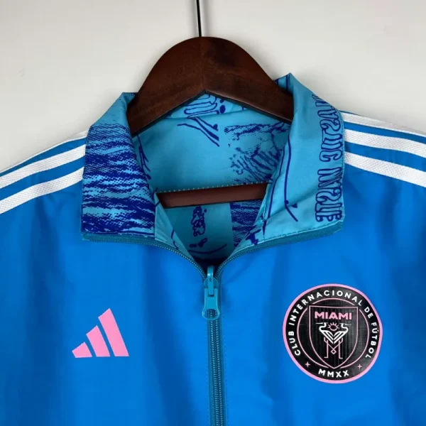 2023-2024 Inter Miami Reversible Windbreaker Blue Soccer Jersey 1:1 Thai Quality - Image 7