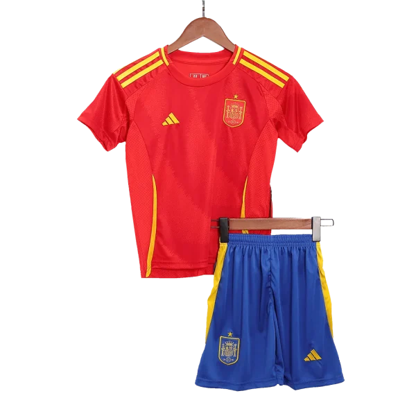 Kids Spain Home Kit EURO 2024 Youth Apparels - Image 3