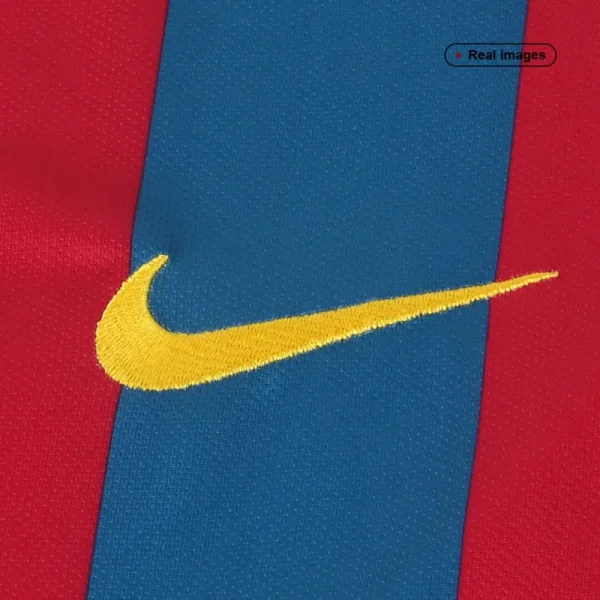 2005/06 Barcelona Retro Long Sleeve UCL Edition Home Jersey - Image 4