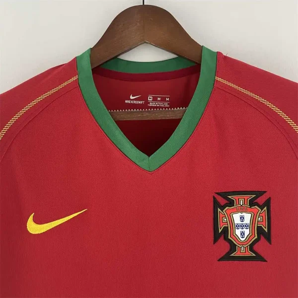 2006 Portugal Retro Jersey Home World Cup - Image 3