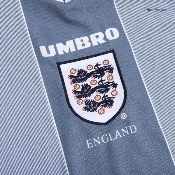 1996 England Retro Away Long Sleeve Jersey Replica Euro Cup - Image 6
