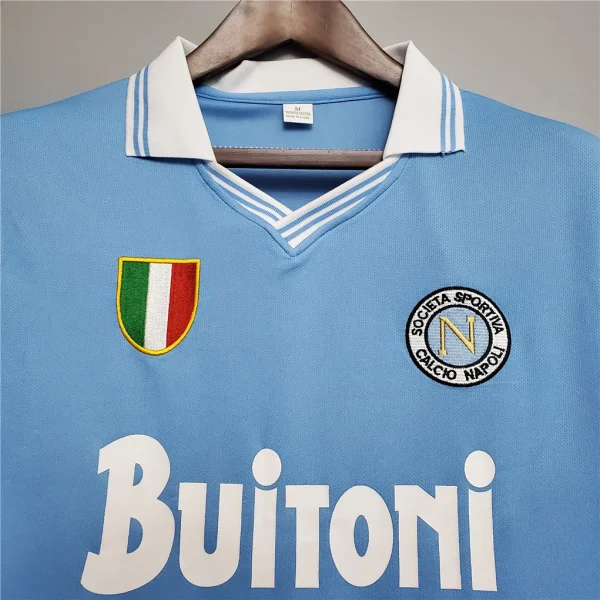 1986/87 Napoli Retro Jersey Home - Image 3