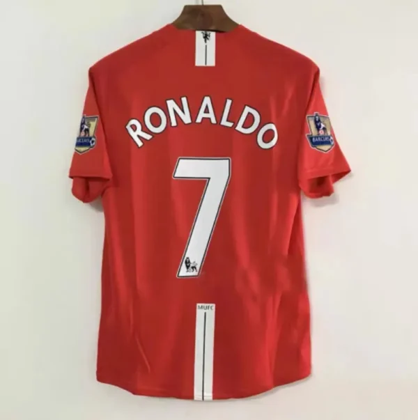 2007/08 Manchester United Retro Jersey Home - Image 6