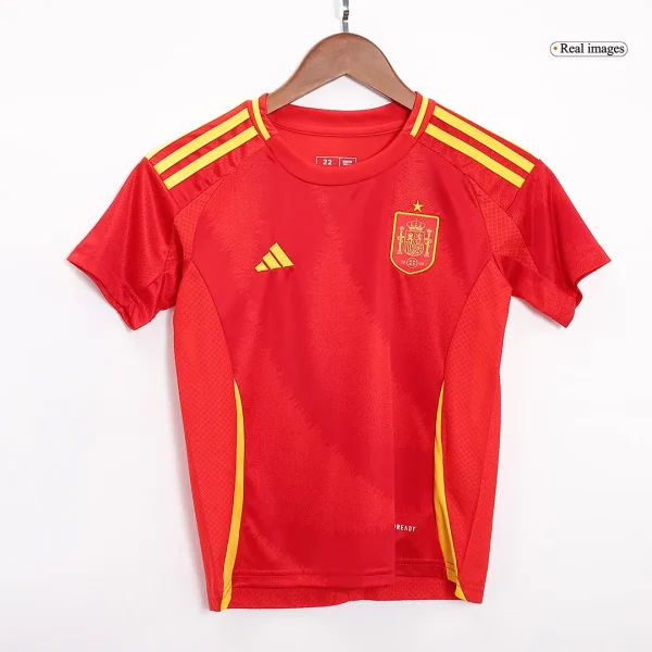 Kids Spain Home Kit EURO 2024 Youth Apparels - Image 4