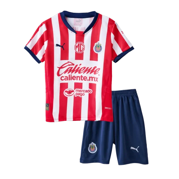 24-25 Chivas Home Soccer Kids kit Jersey+Shorts - Image 2
