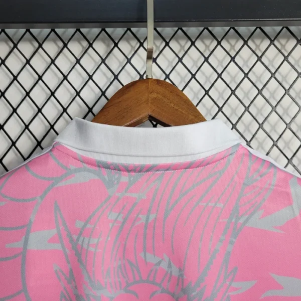 23-24 Real Madrid Chinese Dragon Pink Football Shirt - Image 8