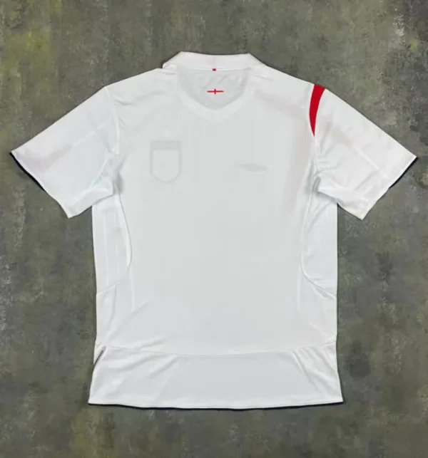 2006 England Retro Soccer Jersey Home Replica World Cup - Image 3