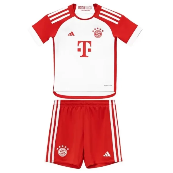 23-24 Kids Bayern Munich Home Jersey Kit(Jersey+Shorts+Socks) - Image 2