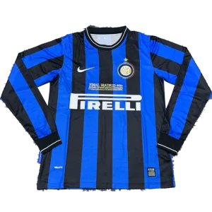 09-10 Inter Milan UCL Final Retro Home Long Sleeve Jersey