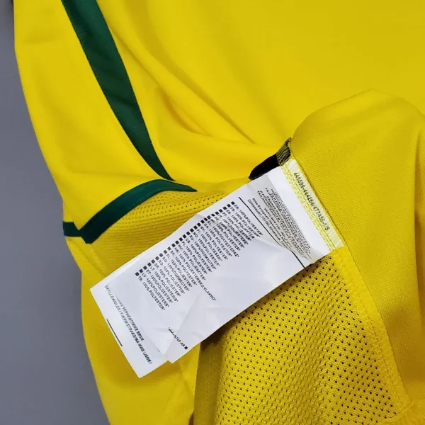 Brazil Retro Jersey Home World Cup 2002 - Image 8