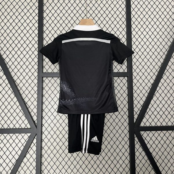 Real Madrid 14-15 Third Retro Kid Kits Black Jersey - Image 3