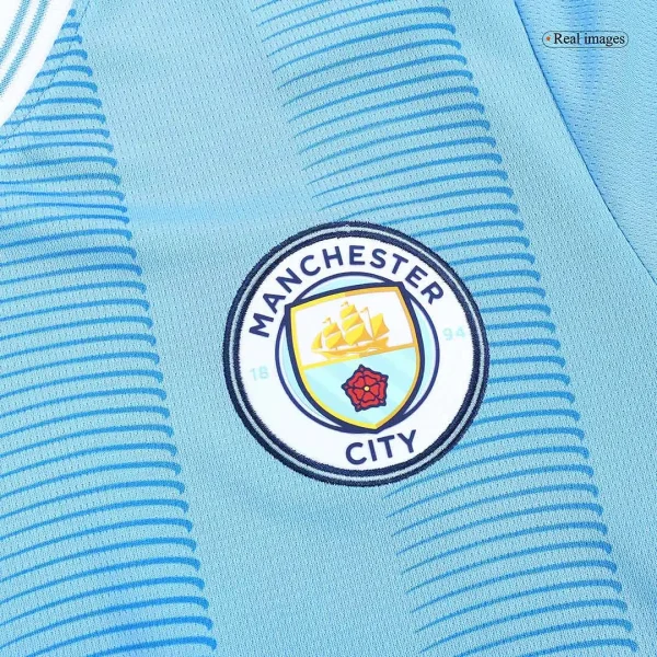 2023/24 Manchester City Home Whole Kit(Jersey+Shorts+Socks) - Image 6