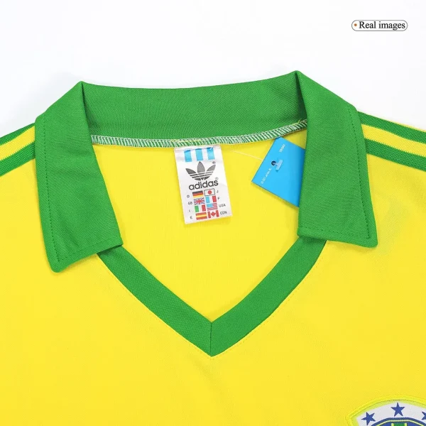 Brazil Retro Home Jersey 1977 - Image 3
