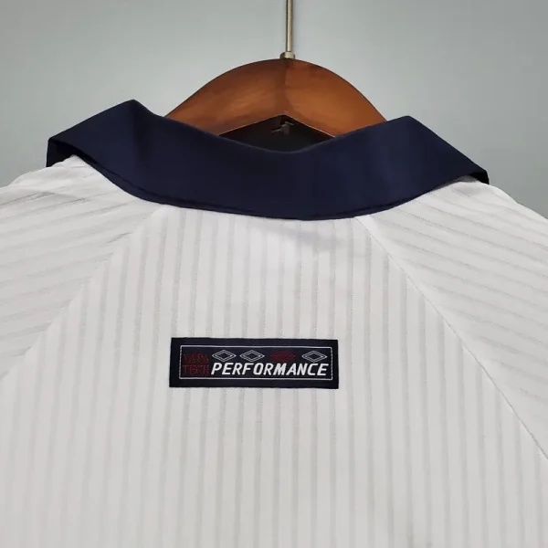 1998 England World Cup Home Retro Jersey Long Sleeve #7 BACKHAM #20 OWEN - Image 6
