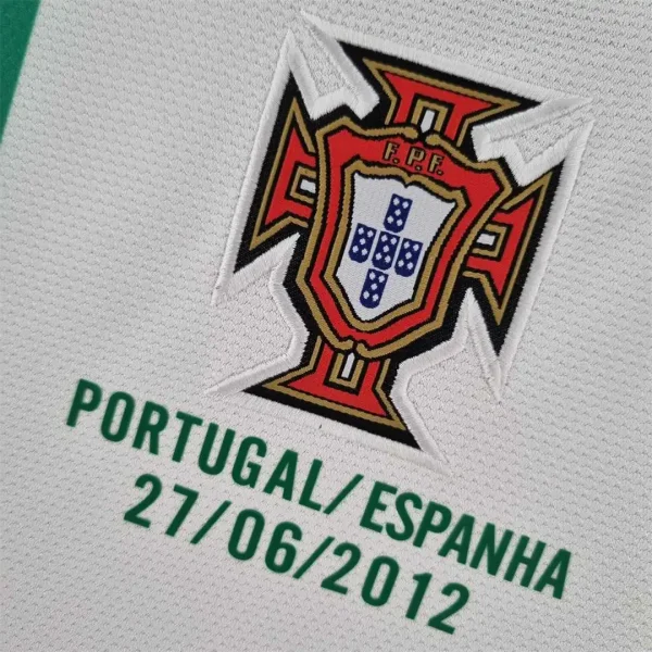2012 Portugal Retro Jersey Away Long Sleeve - Image 6