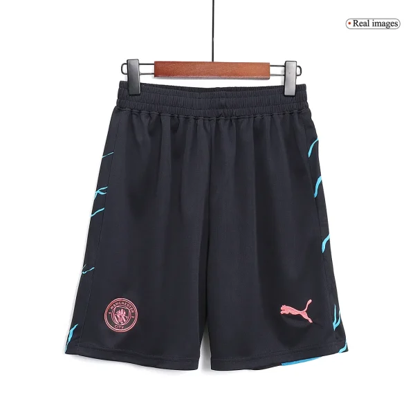 2023/24 Manchester City Third Away Kit Jersey+Shorts - Image 6