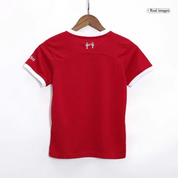 23-24 Kids Liverpool Home Jersey Kit - Image 3
