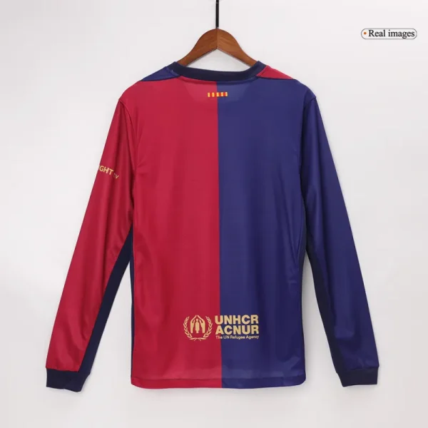 24-25 Barcelona Home Long Sleeve Jersey - Image 2