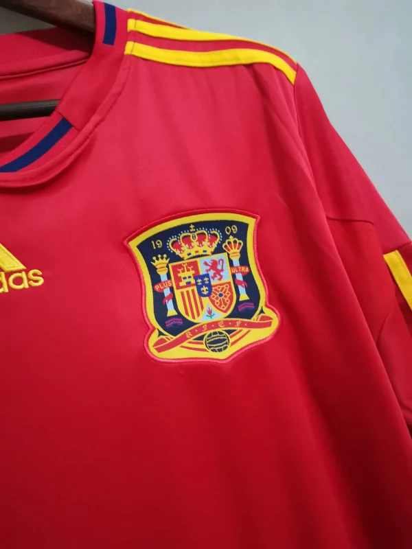 Spain Retro Jersey Home World Cup 2010 - Image 6