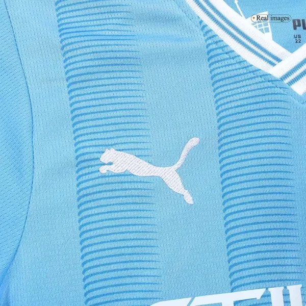 2023/24 Kids Manchester City Home Jersey Kit - Image 9