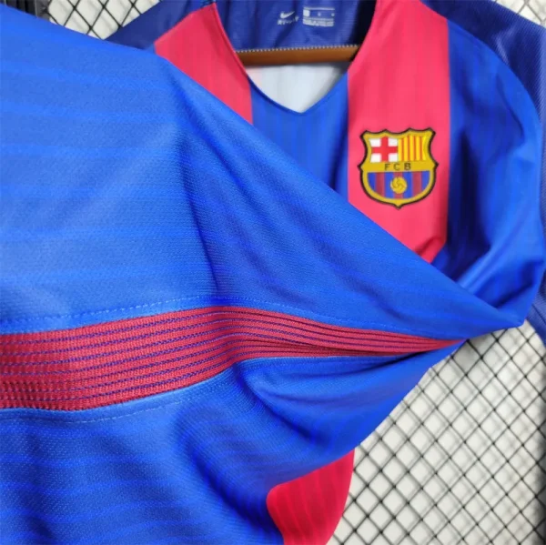 16-17 Barcelona Home Retro Jersey - Image 7