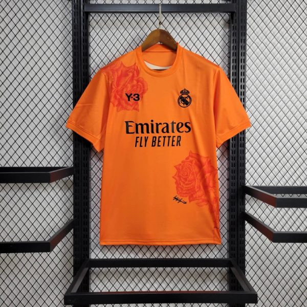 24-25 Real Madrid Y3 Orange Jersey - Image 7