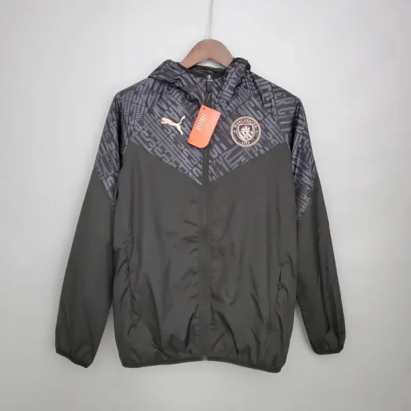Manchester City Jersey Windbreaker Black  2021/2022 - Image 6