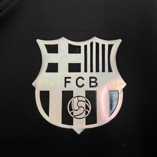 24-25 Barcelona Black Reflective Special Edition Soccer Shirt - Image 5